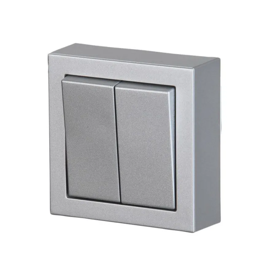 Kytkin ABB Impressivo - 6+6/16AX/250V/IP21 PPJ 0X alumiini