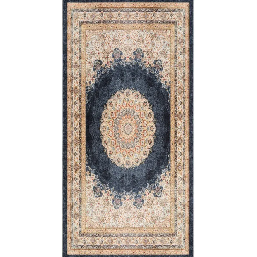 Käytävämatto Benina Bordeaux Medallion