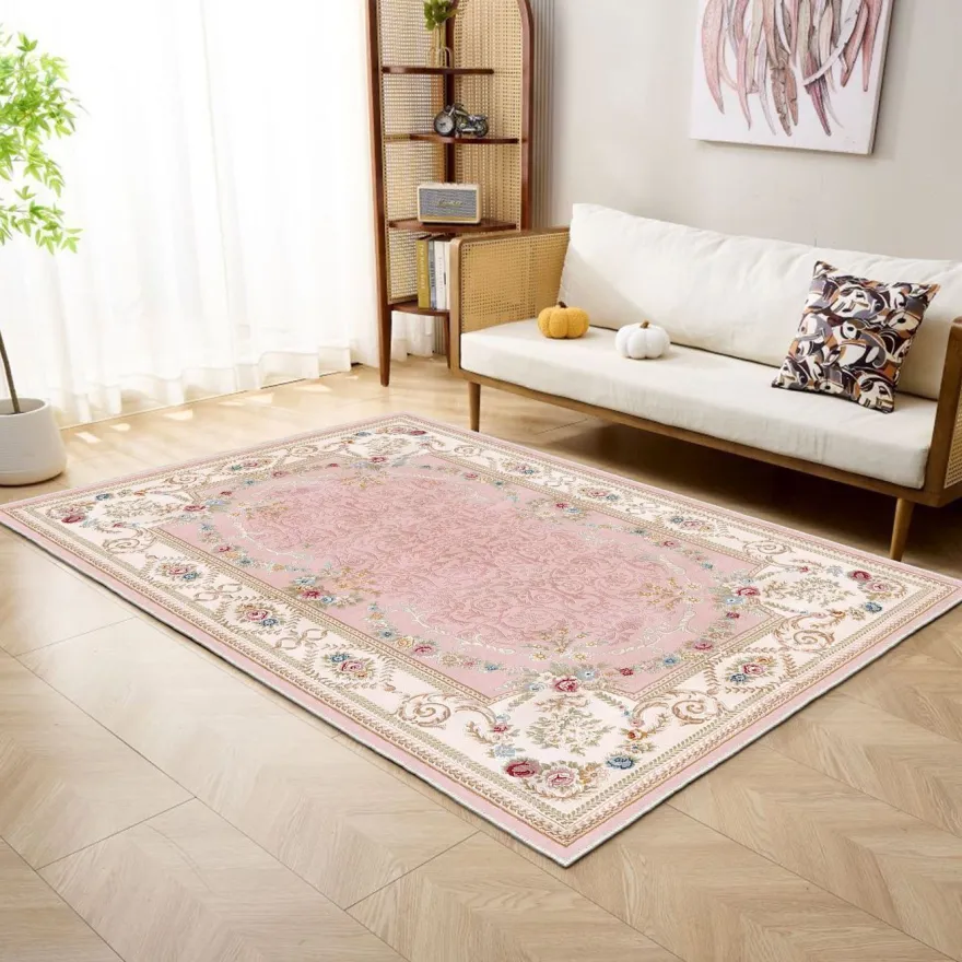Käytävämatto Linento Els Jaki 80x150cm vaaleanpunainen