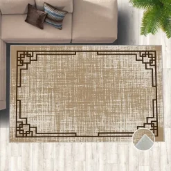 Käytävämatto Linento HM-CRP25-15, 80x140cm, ruskea/beige