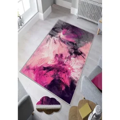 Käytävämatto Linento HMNT762, 80x300cm, pinkki