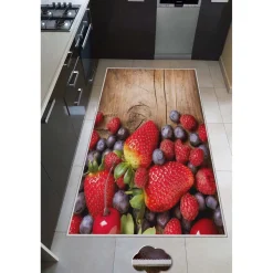 Käytävämatto Linento HMNT535, 80x120cm, punainen/ruskea