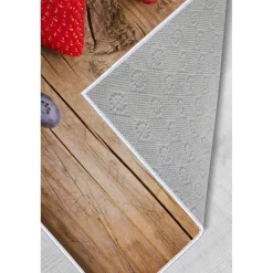 Käytävämatto Linento HMNT535, 80x120cm, punainen/ruskea