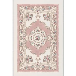 Käytävämatto Linento HMNT675, 80x200cm, roosa/beige