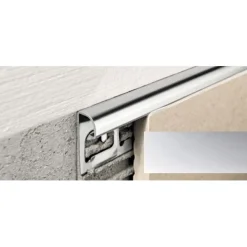 Laattalista Progress Profiles Projolly Quart, 2,7m, 11mm, kromi
