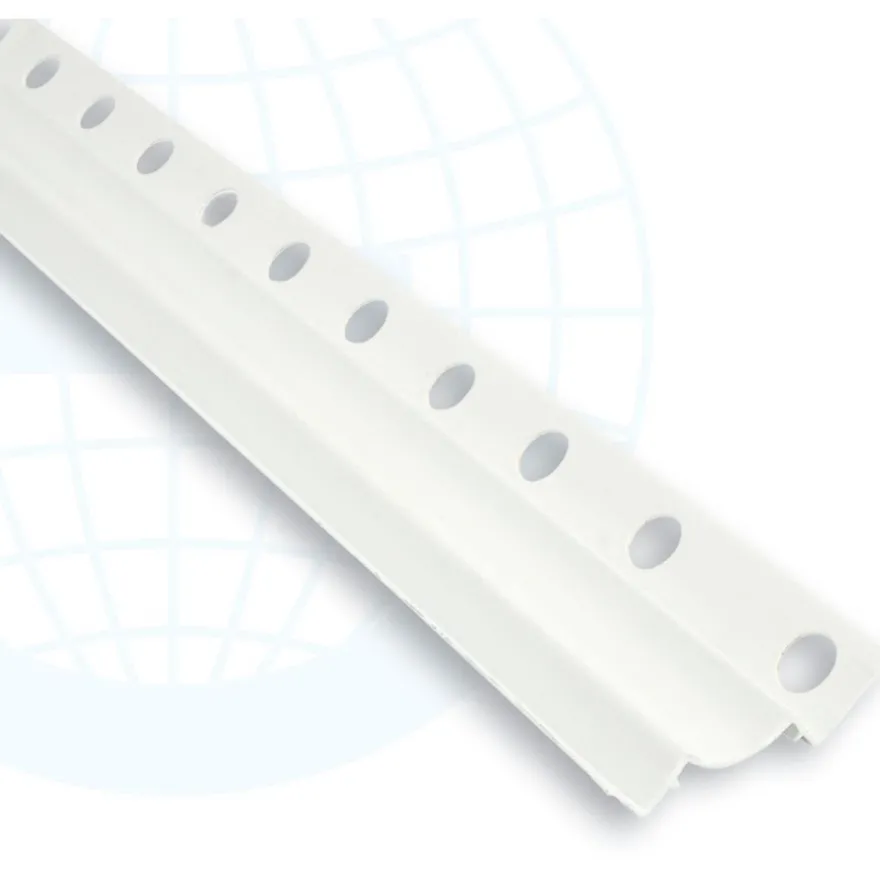 Laattalista/sisäkulma Euroshrink pvc 210, 10mm x 2.55m, valkoinen