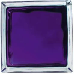 Lasitiili Vitrablok Iris, 1908/W VI, 19x19x8cm, violetti pilvi