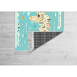 Lastenhuoneen matto Linento Els577, 100x150cm, sininen