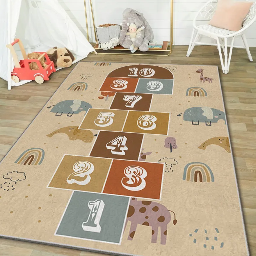 Lastenhuoneen matto Linento HMI KDC-117, 180x280cm, beige