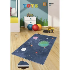 Lastenhuoneen matto Linento HMNT511, 80x150cm, sininen