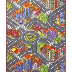 Lastenhuoneen matto Tyyni Design Big City, harmaa, eri kokoja