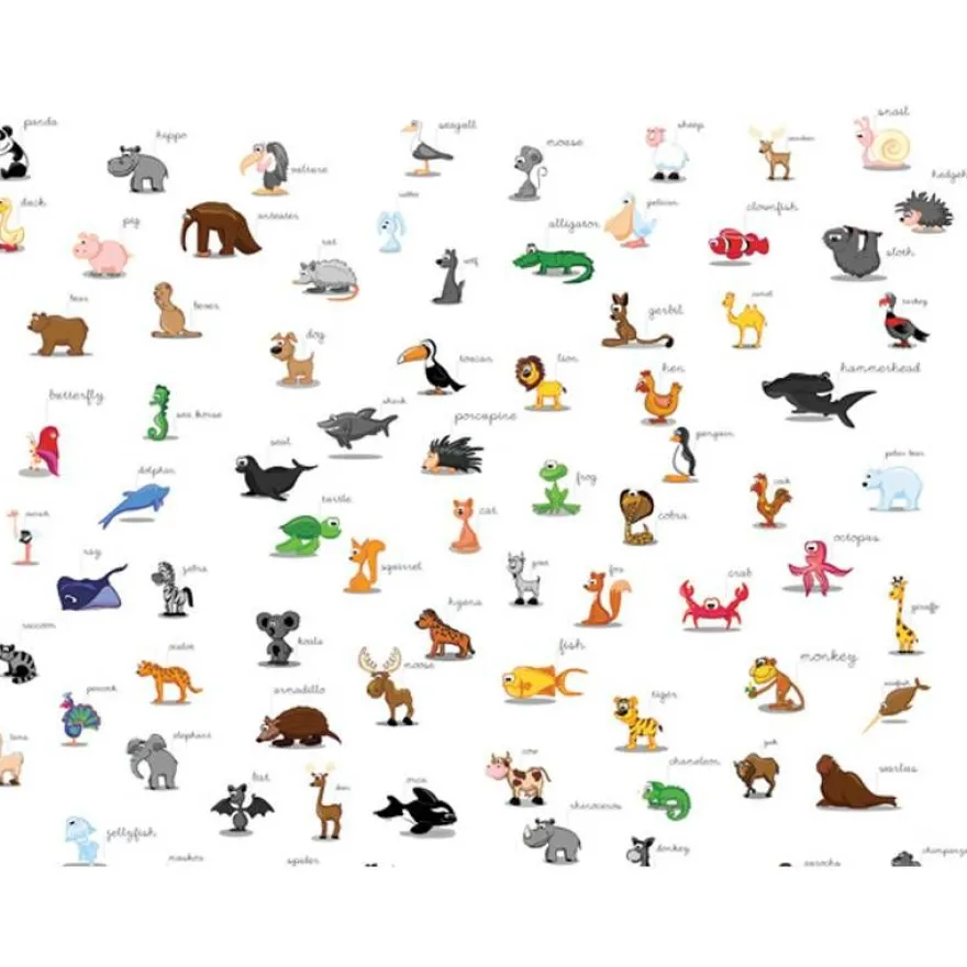 Lastenhuoneen tapetti Artgeist animals for children, eri kokoja