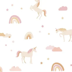 Lastenhuoneen tapetti Esta To The Moon And Back 139581, non-woven, eläin, vaaleanpunainen