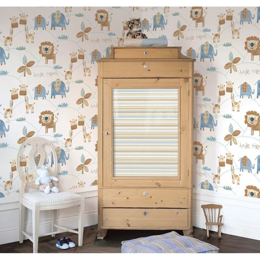 Lastenhuoneen tapetti Galerie Just 4 Kids II G56500-02, raita