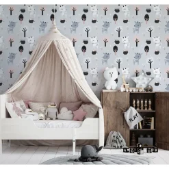 Lastenhuoneen tapetti Kids Walls 45831, vinyylipinta, sininen