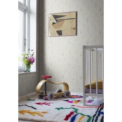 Lastenhuoneen tapetti Rebel Walls Bunny Field Sand, beige