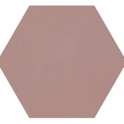 Lattialaatta Pukkila Natura 6-kulmainen Roosa, himmeä, sileä, 115x100mm