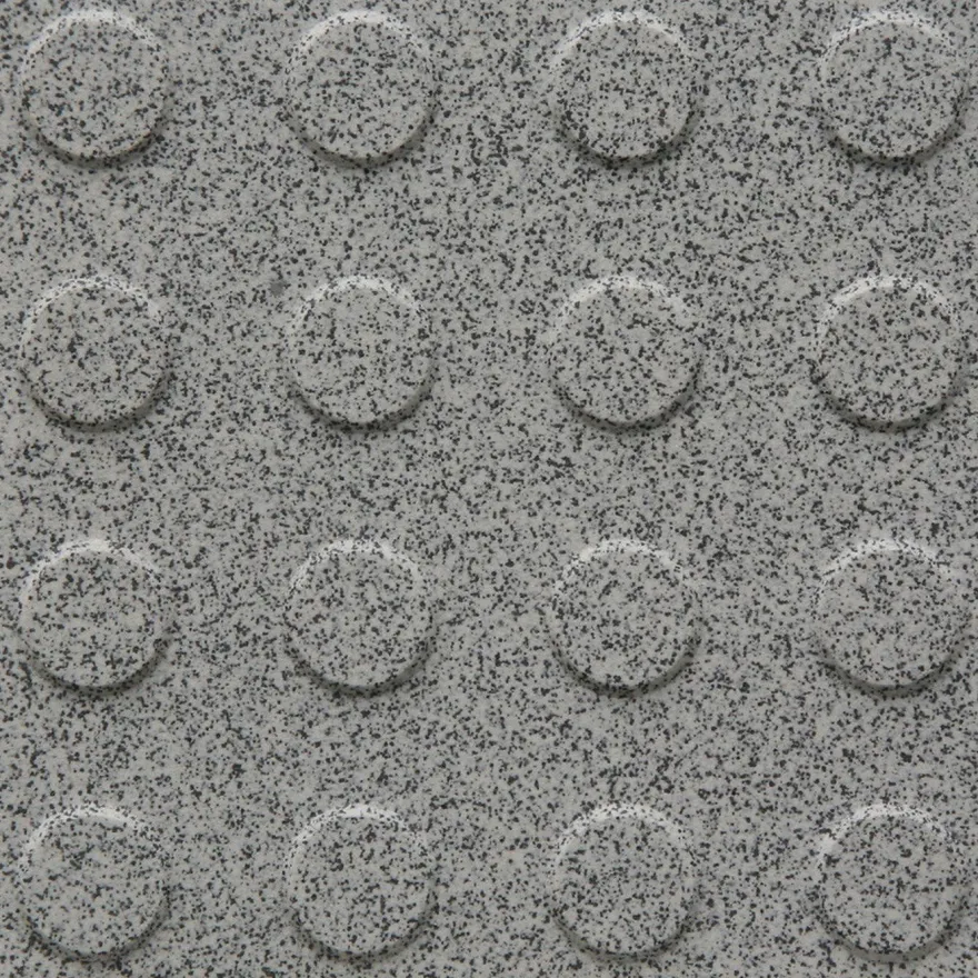 Lattialaatta Pukkila Natura Speckled White, himmeä, struktuuri, pyörönasta, 96x96mm