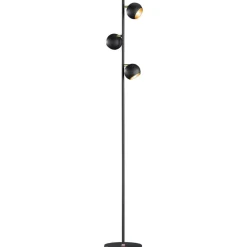 Lattiavalaisin Trio Dakota, 1550x230x235mm, mattamusta/kulta