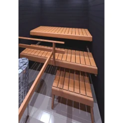 Laudepaketti Prosauna Basic 240, leveys max 2400mm, leppä, 53/53