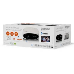 LCD-projektori Lenco, 1080P HD, bluetoothilla