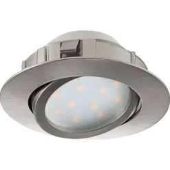 LED-alasvalo Eglo Pineda 6W, Ø84mm, teräs, himmennettävä 95856