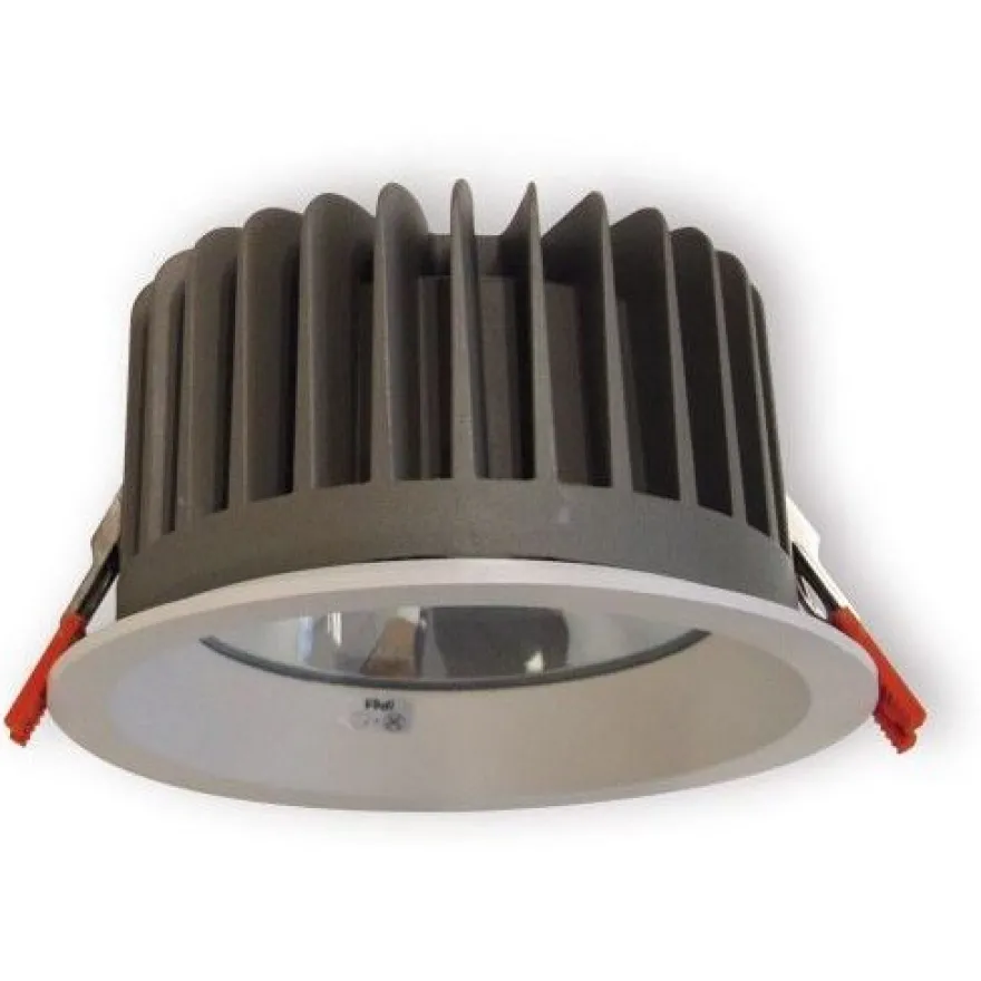 LED-alasvalo Ensto OPUS OPU30LWH, IP65, 3000lm, 840, valkoinen, karkaistulla lasikuvulla, ulkokäyttöön