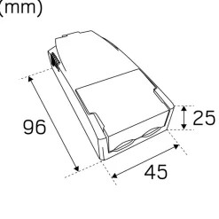 LED-alasvalo Hide-a-lite Comfort Quick teräs 2700K