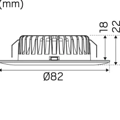 LED-alasvalo Hide-a-lite 1208 12V valkoinen 3000K