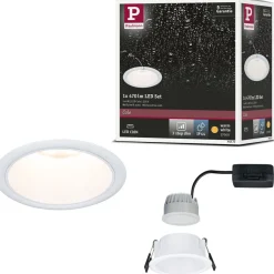 LED-alasvalo Paulmann Cole Ø88mm IP44 6W 470lm himmennettävä 2700K