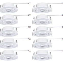 LED-alasvalo Paulmann Ø82mm kääntyvä 70° 4.8W 10x450lm 3000K valkoinen, eri määriä