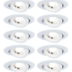 LED-alasvalo Paulmann Ø82mm kääntyvä 70° 4.8W 10x450lm 3000K valkoinen, eri määriä