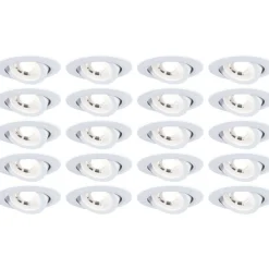 LED-alasvalo Paulmann Ø82mm kääntyvä 70° 4.8W 10x450lm 3000K valkoinen, eri määriä