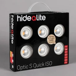 LED-alasvalosarja Hide-a-lite Optic Quick S ISO 6-pack, 2700K, valkoinen
