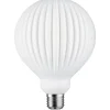 LED-filamenttilamppu Paulmann Lampion Globe, G125, E27, 400lm, 4.3W, 3000K, himmennettävä, valkoinen raita