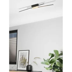 LED-Kattovalaisin Eglo Panagria, 2x13W, 93,5x7,5cm, musta/puu