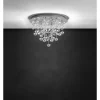 LED-Kattovalaisin Eglo Pianopoli, Ø500mm, kromi, kristalli 39245