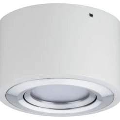 LED-kattovalaisin Paulmann Argun, 3000K, himmennettävä, valkoinen/harjattu alumiini