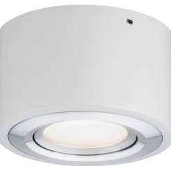 LED-kattovalaisin Paulmann Argun, 3000K, himmennettävä, valkoinen/harjattu alumiini
