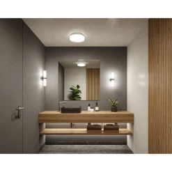 LED-kattovalaisin Paulmann Luena, 35cm, IP44, 3000K, kromi