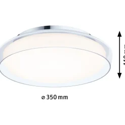 LED-kattovalaisin Paulmann Luena, 35cm, IP44, 3000K, kromi