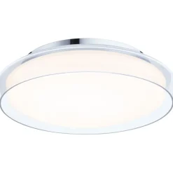 LED-kattovalaisin Paulmann Luena, 35cm, IP44, 3000K, kromi