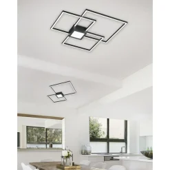 LED-kattovalaisin Trio Hydra, 65x65cm, antrasiitti