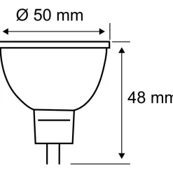 LED-kohdelamppu Paulmann Reflector, 12V, GU5.3, 530lm, 6.5W, 2700K, hopea