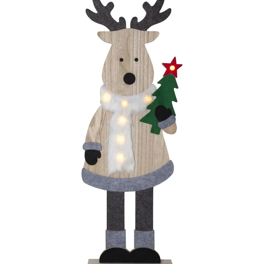 LED-koristehahmo Star Trading Billy, poro, 80cm