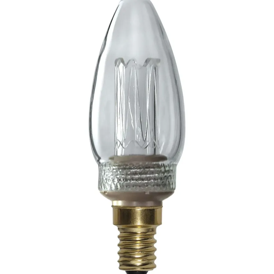 LED-kynttilälamppu Star Trading New Generation Classic 349-01-1, Ø35x103mm, E14, kirkas, 2.3W, 1800K, 70lm