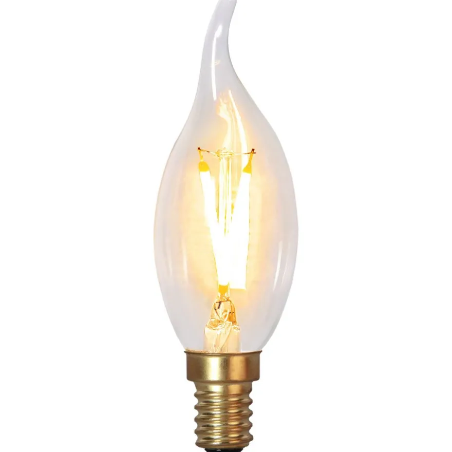 LED-kynttilälamppu Star Trading Soft Glow 353-08-1, Ø35x115mm, E14, kirkas, 0.5W, 2100K, 30lm
