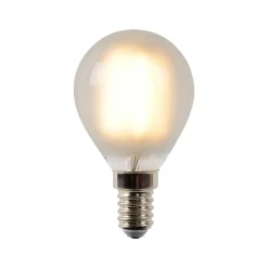 LED-lamppu Lucide filamentti E14, Ø4.5cm, himmennettävä, 4W, 2700K, maitolasi
