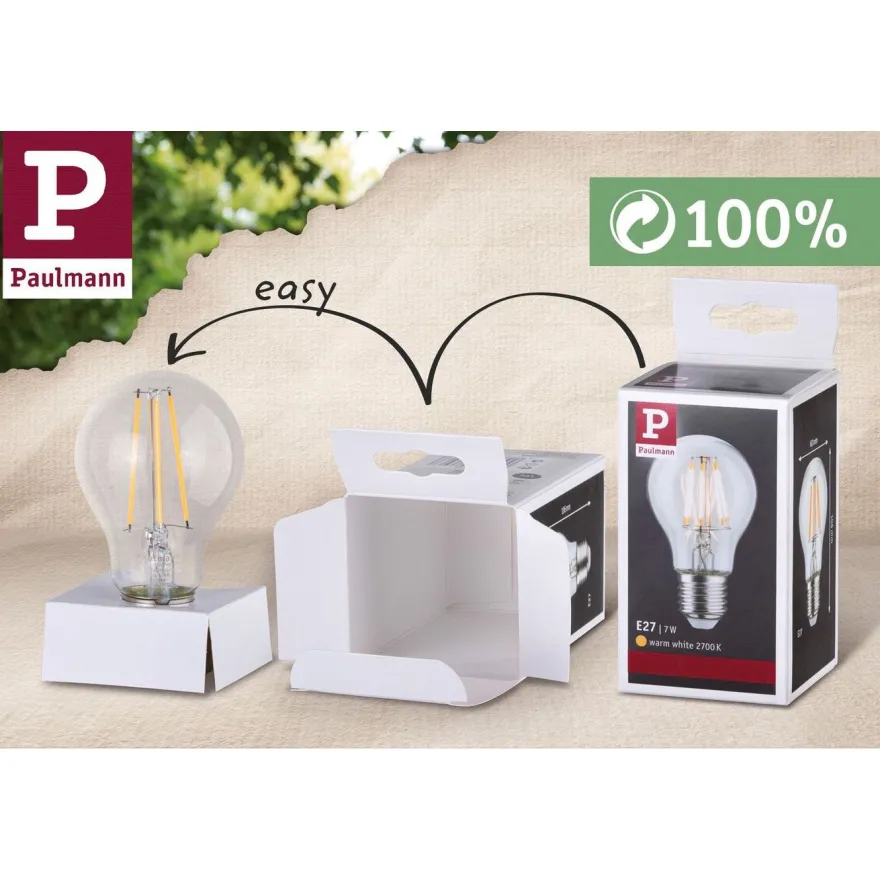 LED-lamppu Paulmann Eco-Line Filament E27 5W kirkas, eri vaihtoehtoja
