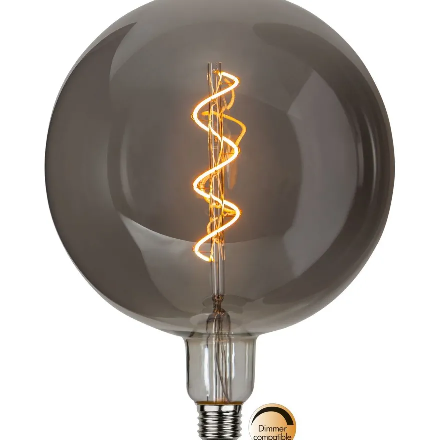 LED-lamppu Star Trading 355-05-1 Industrial Vintage, Ø200x262mm, E27, savunharmaa, 2.6W, 2200K, 55lm